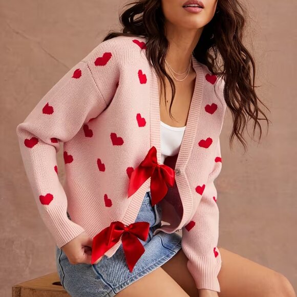 Lots of Love Bow Detail Cardigan - Picture 3 of 5
